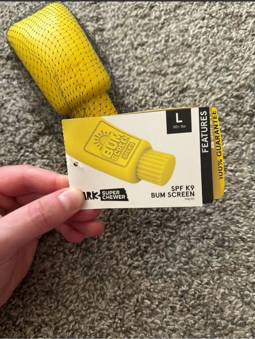 Bark SPF K9 Bum Screen Super Chewer Dog Toy